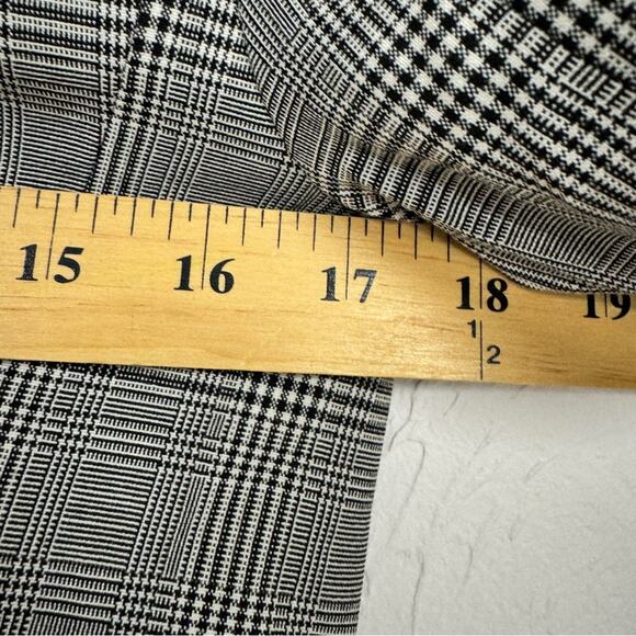 Banana Republic Black Plaid Classic Blazer Jacket Womens 4 Preppy Academia Work - Picture 8 of 8